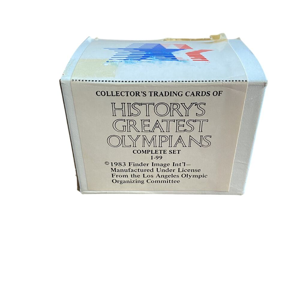Vintage 1983 History’s Greatest Olympians 99 Trading Card Set Complete Olympic